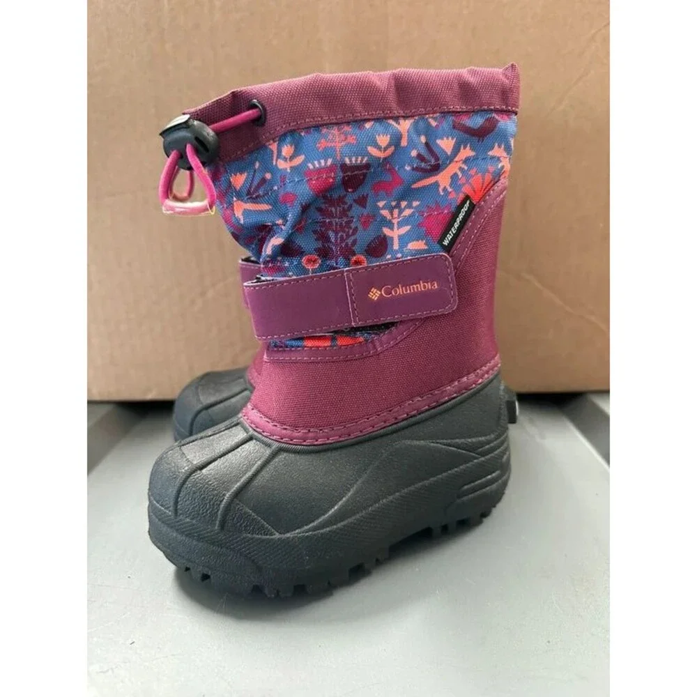Columbia kids size 8 Waterproof Winter Snow Boots
